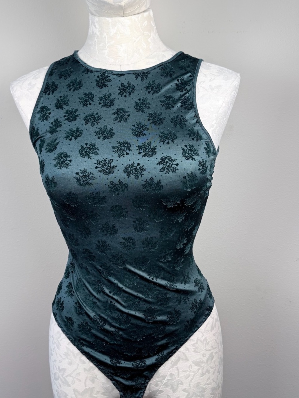 Vintage Patricia Fieldwalker Adagio Velvet Bodysuit S/P